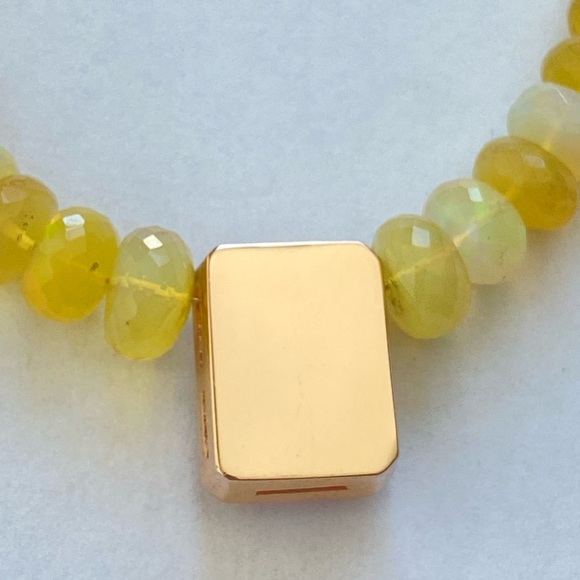 Jacquie Aiche Pave diamond and Kunzite center stone  rose-gold necklace. - Picture 9 of 16